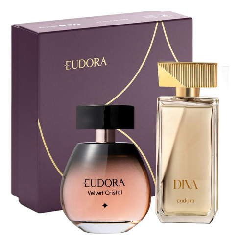 Velvet Cristal 95ml + Diva 100ml Deo Colônia - Eudora