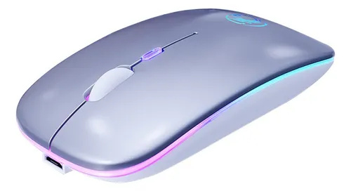 comprar Ratón A2 Inalámbrico Recargable Óptica Con Luz Led De Color
