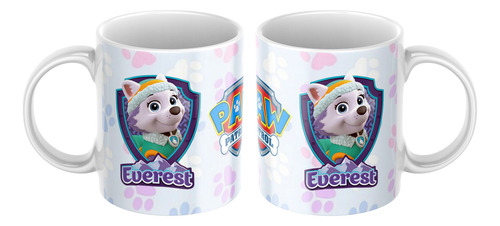 Taza De Cerámica Paw Patrol Todos Los Personaje Agua Everest