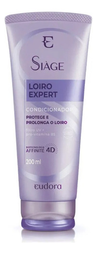  Condicionador Siàge Loiro Expert 200ml Eudora