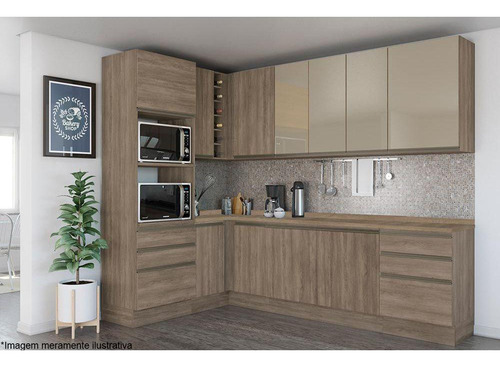 Cozinha Modulada Kappesberg Maxxi 13 Peças (4aéreos+4balcões