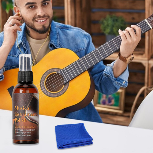 Kit De Limpieza Para Guitarra T, Pulido Y Cuidado Del Aceite