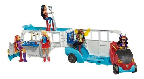 Dc Super Hero Chicas Transformando Autobús Escolar