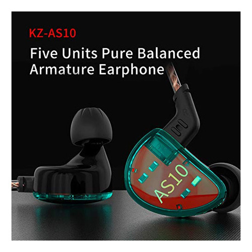 Auriculares In-ear Kz As10 - Auriculares Intrauditivos Con C