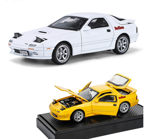 Initial D Mazda Savanna Rx-7 Fc Miniatura Metal Coche 1/32