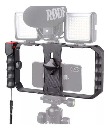 Trípode Soporte Celular Con 2 Luces Led Para Grabar Videos