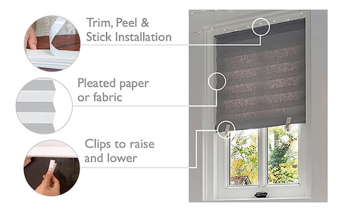 ~? Redi Shade No Tools Original Light Filtering Plished Fabr