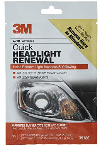 3m Quick Headlight Clear Coat, Cleans And Prevents 8bykx