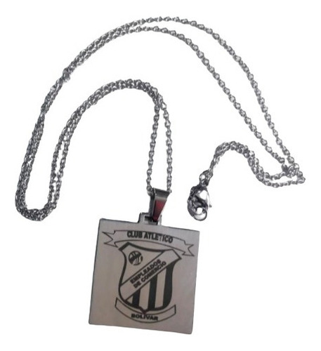 Medalla Club De Futbol Acero Personalizada Con Logo Cadena 