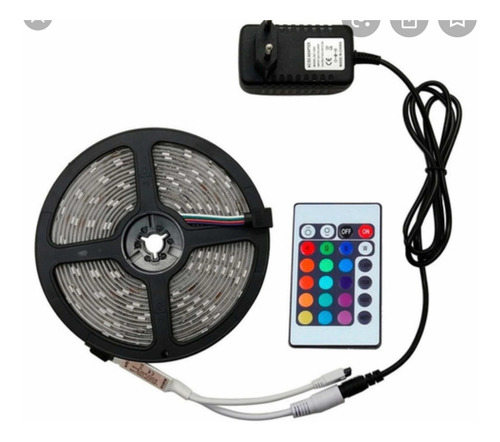Cinta De Luz Led 5 Metros, Control, 16 Colores