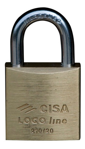 Candado Seguridad Cisa Arco Viaje Maletas 20mm Color Dorado