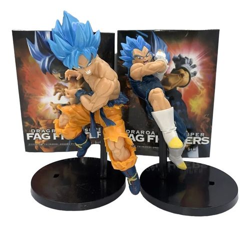 Figuras De Goku Y Vegeta Individual Colección 17cm Con Caja