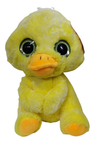 Peluche Pato Ojos De Vidrio 25cm Phi Phi Toys La Plata