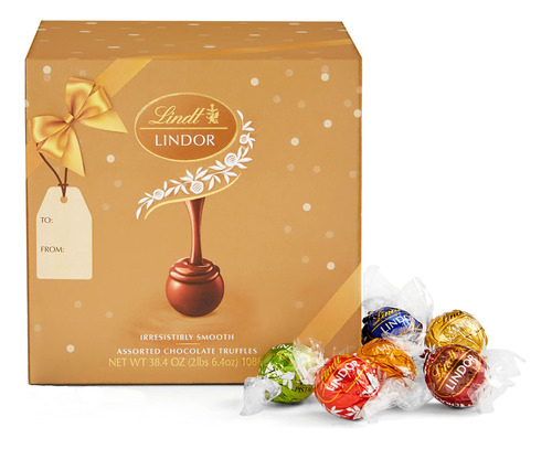 Lindt Lindor - Trufas De Chocolate Surtidas De 90 Unidades,