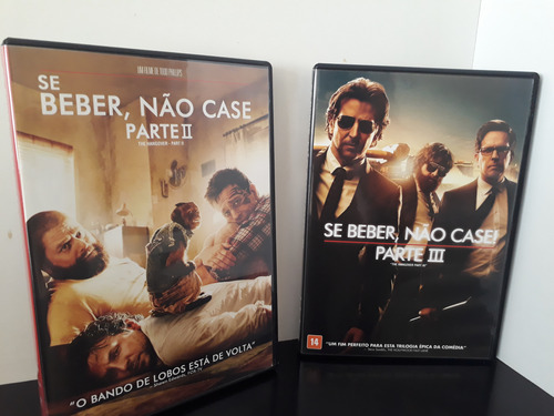 Dvd Lote 2 Filmes Se Beber Não Case 1 E 2 (excelente Estado) (Usado)