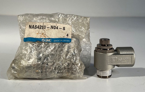 One (1) Smc Elbow Style Flow Controller Nas4200-n04- Ccs