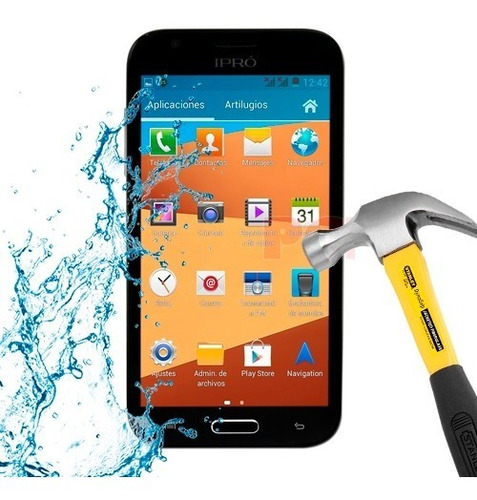 Imagen 3 de 6 de Lamina Protector Pantalla Anti-shock Ipro V5