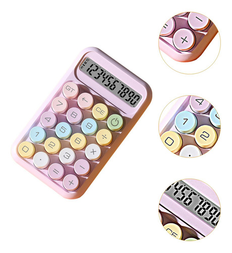 Botones Mecánicos De Calculadora De 10 Dígitos Pantalla