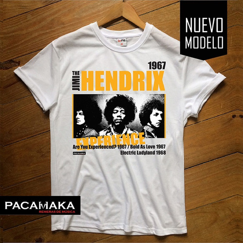 Remera Jimi Hendrix Hombre, Mujer Y Niño / Pacamaka Remeras