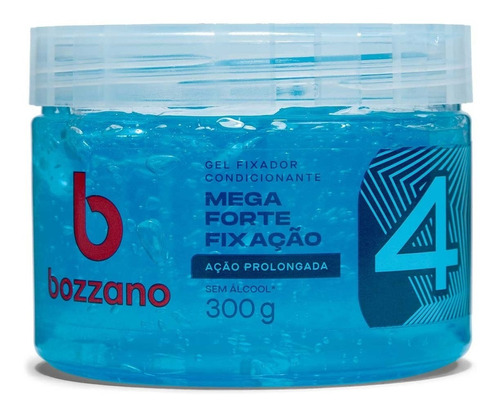 Gel Fixador Cabelo Condicionante Fator 4 Mega Bozzano 300g