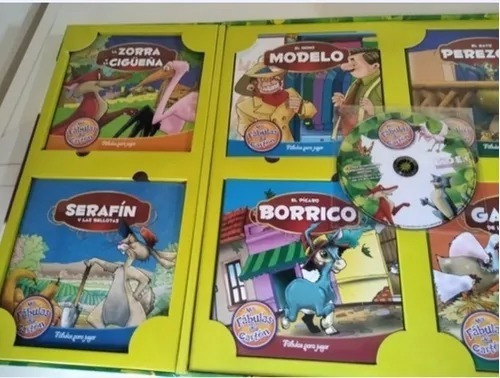 Coleccion 8 Libros Mis Fabulas De Carton + Cd Rom + Estuche