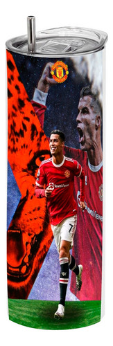 Termo Skinny Café 20 Oz Cristiano Ronaldo Manchester #11