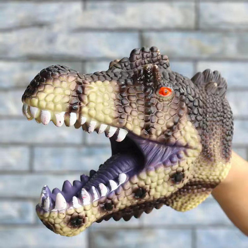 Fantoche De Mão Dino, Brinquedos De Espinossauro Verde