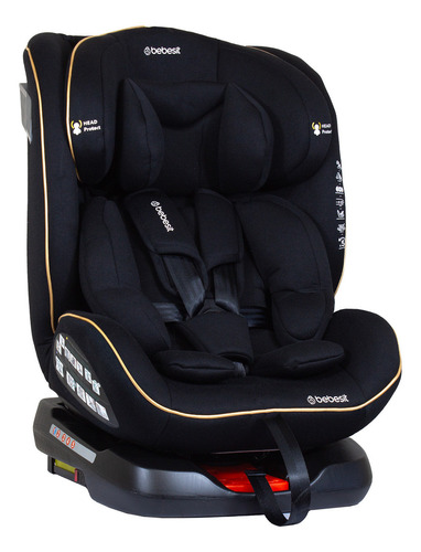 Silla De Auto Convertible Supra 360° Black Gold Color Negro dorado