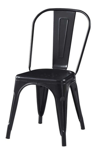 Imagen 3 de 6 de Silla de comedor Vonne Tolix, estructura color negro, 1 unidad