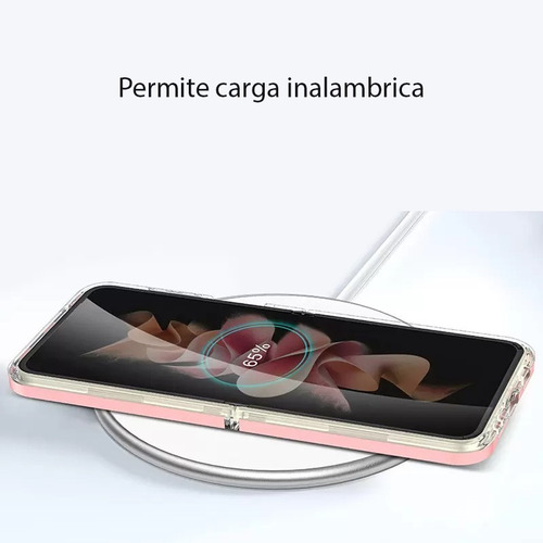 Imagen 4 de 7 de Funda Transparente Grip Mate Reforzada Compatible Z Flip 3