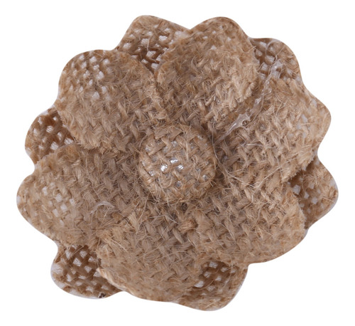 20 Piezas De Arpillera De Yute Hechas A Mano, Flores De Arpi