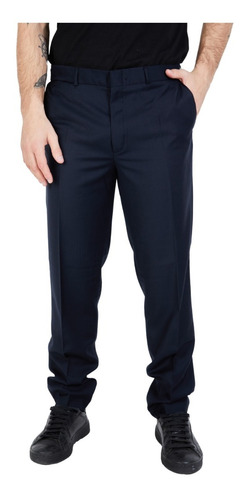 Pantalon Hombre Vestir Semi Chupin Super 100 Olegario 