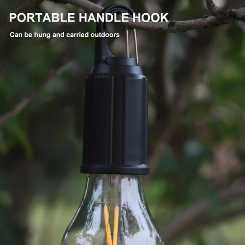 Kit 4 Lampadas Portatil Recarregavel Usb Camping Com Suporte