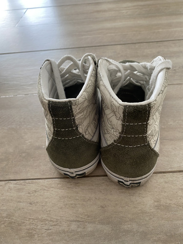 Zapatillas Vans Sk8-hi Talle 40.5 Usa 8 Verde Seco Divina (Usado)