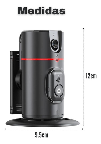 Soporte Celular 360 Seguimiento Facial Auto Face + Control Negro
