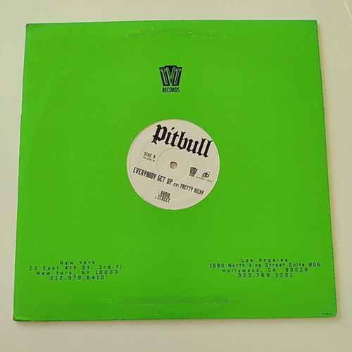 Lp Pitbull - Everybody Get Up - Single 2005