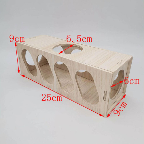 Cobertizo De Túnel De Madera Para Hámster, De Descanso