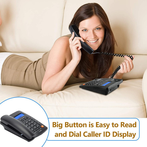 Imagen 6 de 10 de Teléfono Fijo Tc-9200 Homedesk Altavoz Identif. De Llamadas