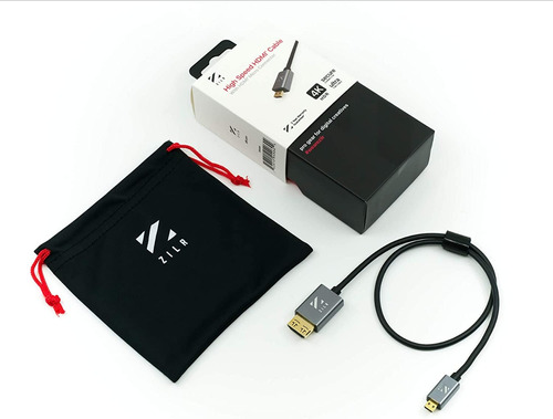 Cable Hdmi A Micro Hdmi De Alta Velocidad 4k Ethernet 45 Cm 