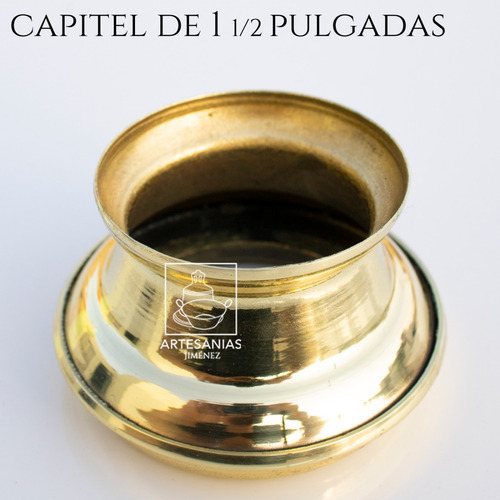 Imagen 2 de 2 de Capitel Para Cirio De 4 Cm O 1 1/2 Pulgadas De Diámetro