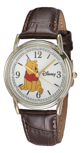 Reloj Disney W000545 Winnie The Pooh Adult Cardiff Cardiff Color de la correa Café Color del bisel Dorado Color del fondo Blanco