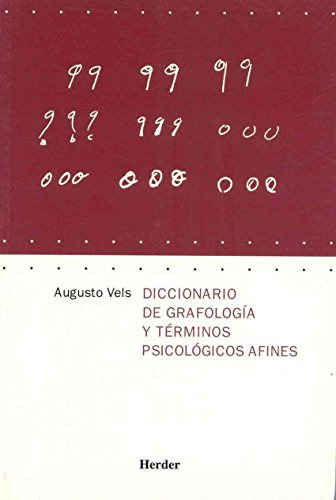 Libro Diccionario De Grafologia Y Terminos Psicologicos Afin