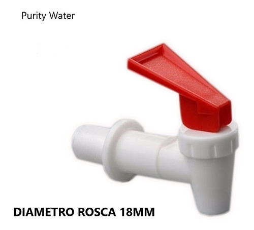 Imagen 1 de 7 de Canilla Para Dispenser De Agua Frio Calor 18 Mm Ushuaia %