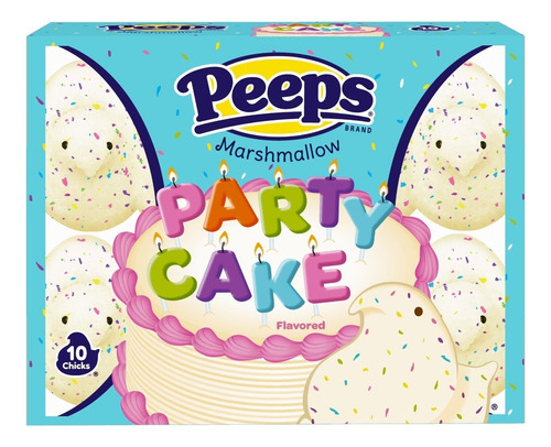 Malvaviscos Peeps Sabor Pastel Cumpleaños Party Cake 10 Chic