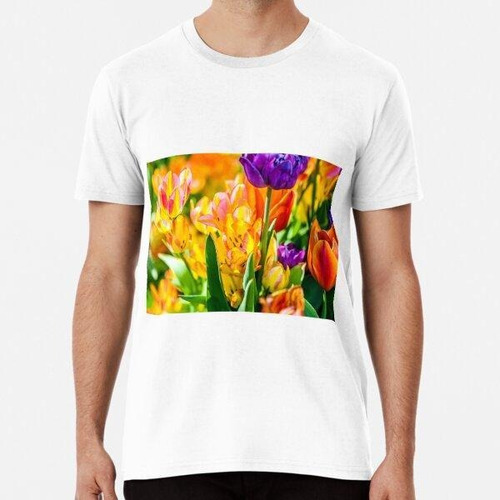 Remera Seductoras Flores De Tulipán Algodon Premium 