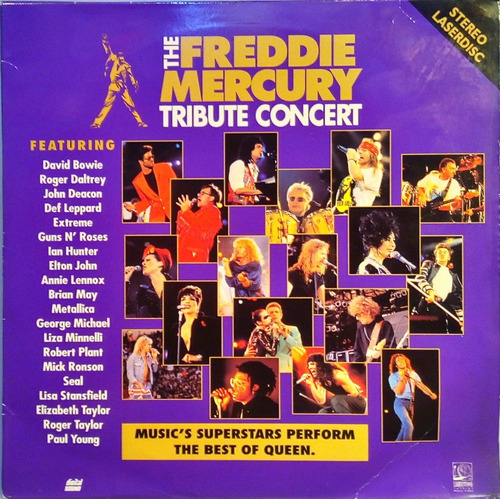 The Freddie Mercury Tribute Concert Ld Laserdisc Duplo 12835
