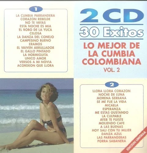 Lo Mejor De La Cumbia Colombiana Vol. 2 30 Éxitos | 2 Cds.