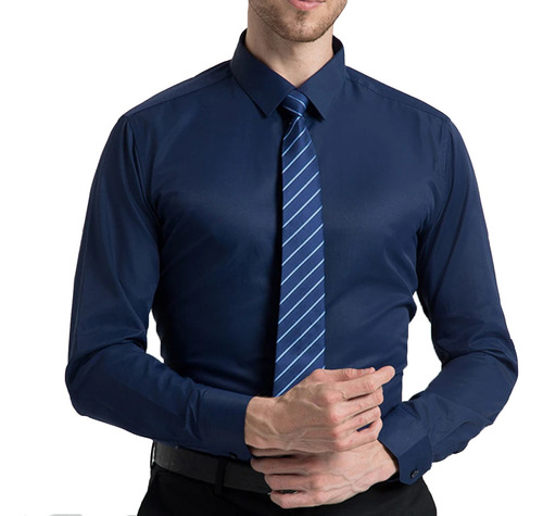 Camisa Casual Formal Ajuste Perfecto Slim Fit Strech Lisa M