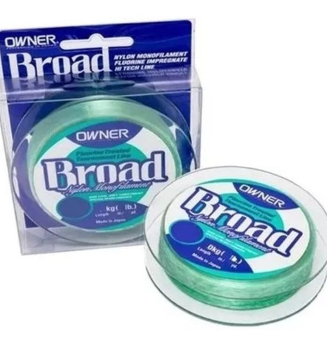 Linha Monofilamento Broad Owner Nylon 300m 0,24mm Verde