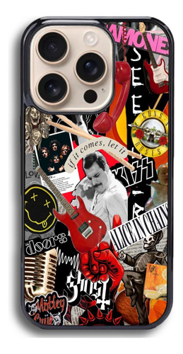 Funda Antigolpes Para Iphone Y Otros Bandas Rock Famosas 3 Iphone 16 Plus